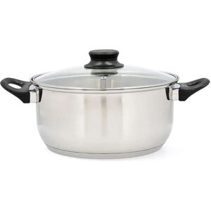 Rostfri stålgryta Quid Habitat med glaslock 26cm Rostfri stålgryta Quid Habitat med glaslock 26cm