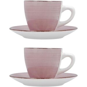 Quid Vita Reggeli Keramik Rosa - Becher- und Untertassen-Set Quid Vita Reggeli Keramik Rosa - Becher- und Untertassen-Set