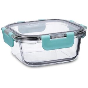 Hermetische Lunchbox Quid Purity Squared 530 ml Transparentes Glas - Lunchbox Hermetische Lunchbox Quid Purity Squared 530 ml Transparentes Glas - Lunchbox