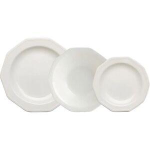 Białe naczynia ceramiczne Queen's - 12 sztuk Białe naczynia ceramiczne Queen's - 12 sztuk