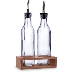 Quid Naturalia Transparant Glas Olie- en Azijnset - Keukengerei Quid Naturalia Transparant Glas Olie- en Azijnset - Keukengerei