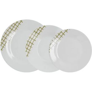 Vajilla Quid Kansas Verde Cerámica 18 Piezas Vajilla Quid Kansas Verde Cerámica 18 Piezas