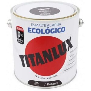 Titanlux Esmalte ecológico al agua multi-superficie - Gris Medio Brillante 750ml Titanlux Esmalte ecológico al agua multi-superficie - Gris Medio Brillante 750ml