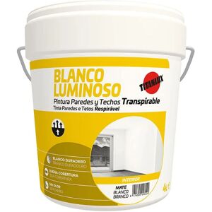 Peinture Intérieure Blanche Titan - Finition Mate, 4L Peinture Intérieure Blanche Titan - Finition Mate, 4L