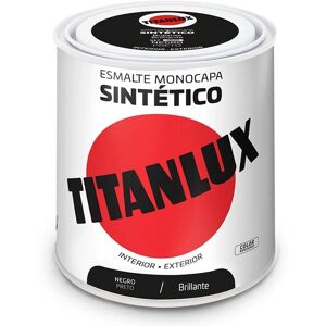 Peinture émail synthétique noire Titanlux - peinture émail synthétique - Publicité Peinture émail synthétique noire Titanlux - peinture émail synthétique - Publicité