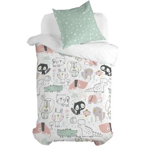 HappyFriday Best Buddies Multicolor Duvet Cover Set for 80cm Bed HappyFriday Best Buddies Multicolor Duvet Cover Set for 80cm Bed