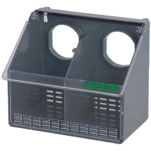Mangime in Plastica SUINGA per Colombe - 2 Scomparti - 17,5x11x14,5 cm Mangime in Plastica SUINGA per Colombe - 2 Scomparti - 17,5x11x14,5 cm