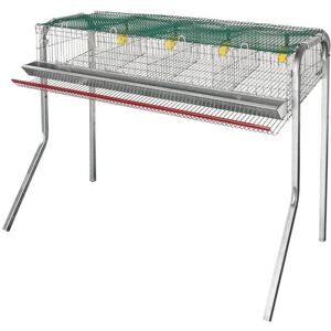 Jaula para codornices Suinga - 4 departamentos - Galvanizada 105x35x60 cm Jaula para codornices Suinga - 4 departamentos - Galvanizada 105x35x60 cm