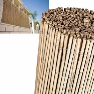 Clôture en Bambou Suinga 1x5m - Naturelle, Durable, 95% Occultation - Publicité Clôture en Bambou Suinga 1x5m - Naturelle, Durable, 95% Occultation - Publicité
