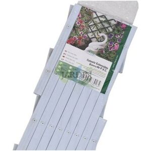 SUINGA Treillis PVC blanc pour jardin - Décoration et support - Publicité SUINGA Treillis PVC blanc pour jardin - Décoration et support - Publicité
