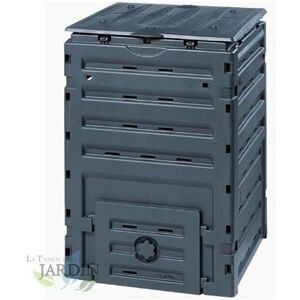 GRAF Compostador de jardín compacto - 300L, 60x60x90cm - Reciclaje de residuos de jardín GRAF Compostador de jardín compacto - 300L, 60x60x90cm - Reciclaje de residuos de jardín