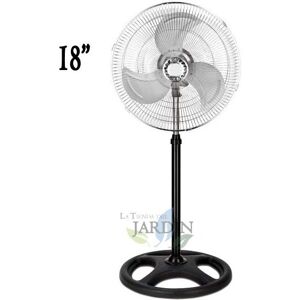 Suinga Ventilador 18'' - Altura ajustable, 3 velocidades, 80W Suinga Ventilador 18'' - Altura ajustable, 3 velocidades, 80W