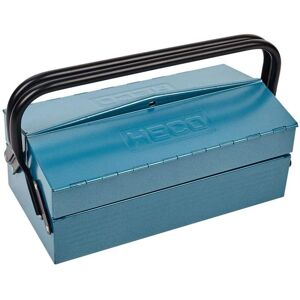 Caja de Herramientas de Metal Azul Heco 2 Compartimentos 330x175x140mm - Organización Eficiente Caja de Herramientas de Metal Azul Heco 2 Compartimentos 330x175x140mm - Organización Eficiente