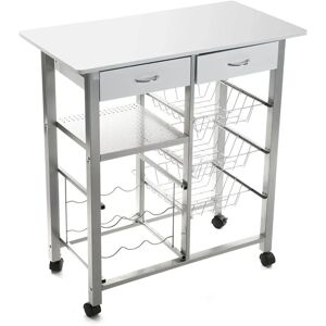 VERSA Leicester Kitchen Cart with Wheels - 82x40x76cm VERSA Leicester Kitchen Cart with Wheels - 82x40x76cm