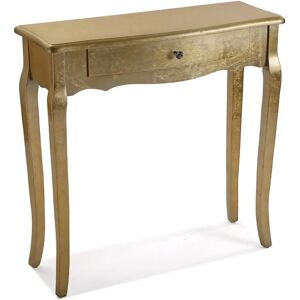 Table Console Versa Cagliari - Or - 80x30x80 cm - Entrée ou Couloir - Publicité Table Console Versa Cagliari - Or - 80x30x80 cm - Entrée ou Couloir - Publicité