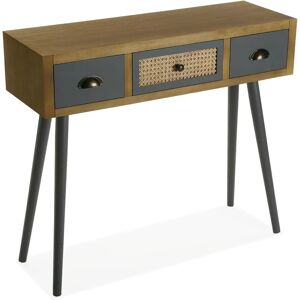 Versa Pandora Console Table - Rustic Entryway with 3 Drawers Versa Pandora Console Table - Rustic Entryway with 3 Drawers