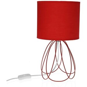 Versa 20790198 Lámpara de mesa roja - Lámpara de escritorio Versa 20790198 Lámpara de mesa roja - Lámpara de escritorio