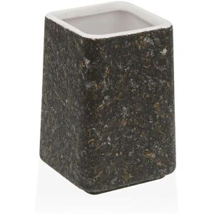 Versa Black Ceramic Plastic Toothbrush Holder - Bathroom Accessory Versa Black Ceramic Plastic Toothbrush Holder - Bathroom Accessory