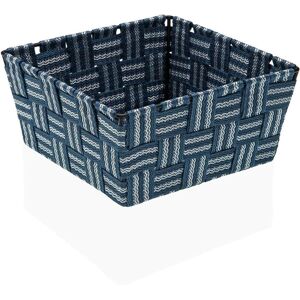Blue Versa Textile 19 x 9 x 19 cm - Basket / Organizer Blue Versa Textile 19 x 9 x 19 cm - Basket / Organizer