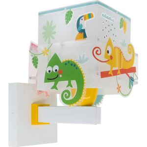 DALBER Lampada da Parete per Bambini - Giungla Felice Camaleonte - Applique DALBER Lampada da Parete per Bambini - Giungla Felice Camaleonte - Applique