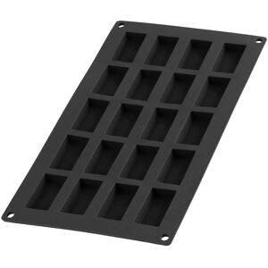 Molde de silicona Lékué Mini Financier - 20 ml - Negro - Rectángulo Molde de silicona Lékué Mini Financier - 20 ml - Negro - Rectángulo