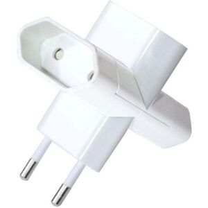 Silver Electronics 9280 - Bipolair stekkeradapter - Wit Silver Electronics 9280 - Bipolair stekkeradapter - Wit