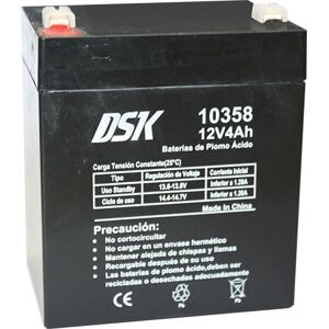 DSK 10358 Batterij - 12V 4Ah AGM gesloten loodzuur DSK 10358 Batterij - 12V 4Ah AGM gesloten loodzuur