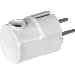 Spina di alimentazione Silver Electronics - 16A/250V, Entry laterale, Bianco Spina di alimentazione Silver Electronics - 16A/250V, Entry laterale, Bianco