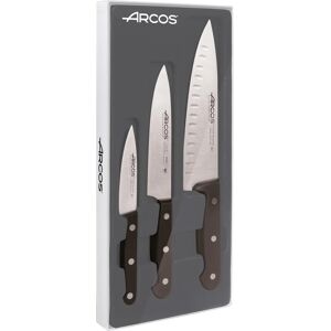 Set de couteaux de cuisine en acier inoxydable Arcos - 3 pièces - Design moderne - Publicité Set de couteaux de cuisine en acier inoxydable Arcos - 3 pièces - Design moderne - Publicité
