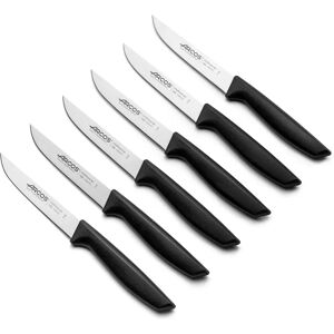 Set di Coltelli Niza Arcos - 6 pezzi, lama 110 mm, manico nero - Utensile da cucina Set di Coltelli Niza Arcos - 6 pezzi, lama 110 mm, manico nero - Utensile da cucina