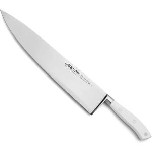 Řada Riviera Blanc od Arcos - Kuchyňský nůž - Čepel z ušlechtilé oceli Nitrum 300 mm - Bílá POM rukojeť Řada Riviera Blanc od Arcos - Kuchyňský nůž - Čepel z ušlechtilé oceli Nitrum 300 mm - Bílá POM rukojeť