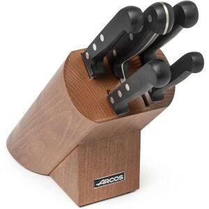 Sada 5 kuchyňských nožů Arcos ořech - Odolná nerezová ocel Sada 5 kuchyňských nožů Arcos ořech - Odolná nerezová ocel