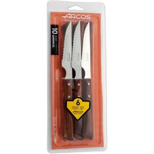 Set di 6 coltelli in acciaio inossidabile marrone - Lama Serrada Set di 6 coltelli in acciaio inossidabile marrone - Lama Serrada