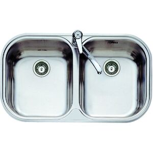 Teka 11107028 RVS Dubbele Bak Fregeldouche - Wasbak Teka 11107028 RVS Dubbele Bak Fregeldouche - Wasbak