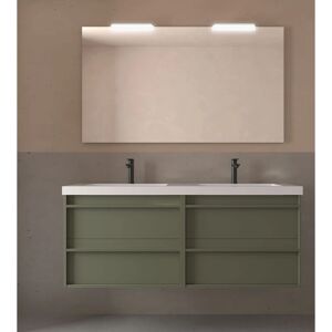 Salgar - Attila 140 - Grüner Satin - Badezimmer-Schrank-Set Salgar - Attila 140 - Grüner Satin - Badezimmer-Schrank-Set