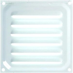 Griglia di ventilazione in alluminio 10x10cm - Bianco Griglia di ventilazione in alluminio 10x10cm - Bianco