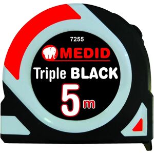 Medid Triple Black 5m Maßband - Professionell Medid Triple Black 5m Maßband - Professionell