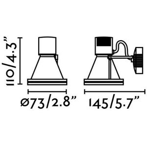 Faro 71390 Outdoor Wall Light - GU10 IP65 Faro 71390 Outdoor Wall Light - GU10 IP65
