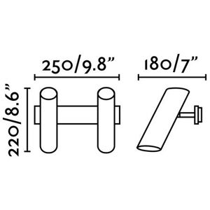 Faro Wall Light - 29876 GU10 Adjustable Indoor Spotlight Faro Wall Light - 29876 GU10 Adjustable Indoor Spotlight