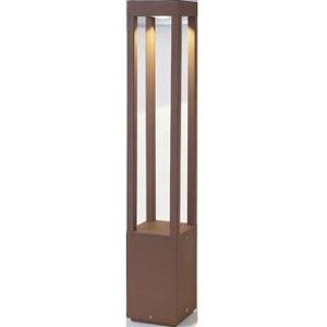 Faro Agra LED Outdoor Bollard Light - rust brown - outdoor lighting Faro Agra LED Outdoor Bollard Light - rust brown - outdoor lighting