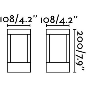 Faro Agra Outdoor Pedestal Light - IP54 LED Rust Brown Faro Agra Outdoor Pedestal Light - IP54 LED Rust Brown