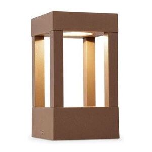Faro Agra Outdoor Pedestal Light - IP54 LED Rust Brown Faro Agra Outdoor Pedestal Light - IP54 LED Rust Brown