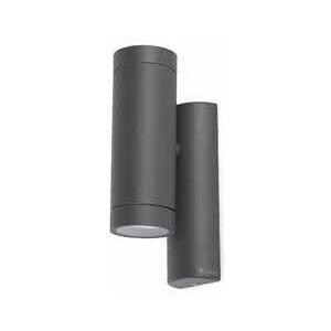 Lámpara de Pared Exterior Faro - 2 Luz Gris Oscuro GU10 IP44 Lámpara de Pared Exterior Faro - 2 Luz Gris Oscuro GU10 IP44