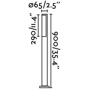 Faro Beret-2 LED Outdoor Tall Bollard Light - Outdoor Lighting Faro Beret-2 LED Outdoor Tall Bollard Light - Outdoor Lighting