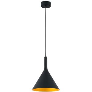 Faro Pam-G LED Large Dome Ceiling Pendant Light Black Gold - Suspension Lighting Faro Pam-G LED Large Dome Ceiling Pendant Light Black Gold - Suspension Lighting