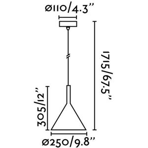 Faro Pam-G LED Large Dome Ceiling Pendant Light Black Gold - Suspension Lighting Faro Pam-G LED Large Dome Ceiling Pendant Light Black Gold - Suspension Lighting