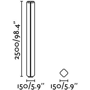 Faro Bu-Oh LED Outdoor Lamp Post - IP65 - 250cm tall - 4 lights Faro Bu-Oh LED Outdoor Lamp Post - IP65 - 250cm tall - 4 lights