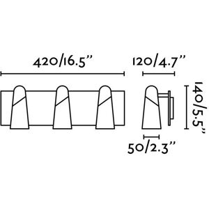 Faro Wall Lighting - LED 3 Light Black - Adjustable Spotlights Faro Wall Lighting - LED 3 Light Black - Adjustable Spotlights