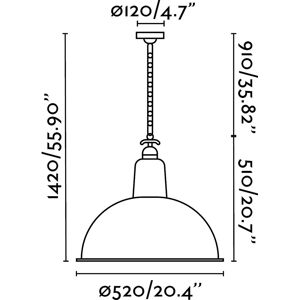 Faro Faro Lou Suspension Light - E27 Ceiling Pendant Black Faro Faro Lou Suspension Light - E27 Ceiling Pendant Black