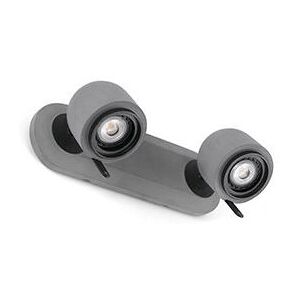 Faro Wall Spotlight - Adjustable Grey GU10 Indoor 2 Light Faro Wall Spotlight - Adjustable Grey GU10 Indoor 2 Light